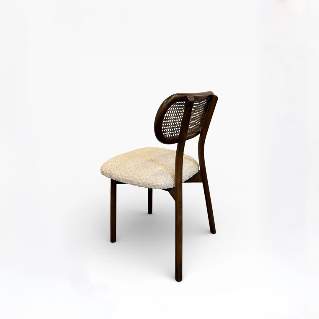 Paris Ahşap Sandalye | Hasır Detaylı Klasik Modern Yemek Sandalyesi